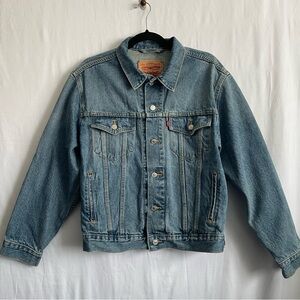 Levi's Denim Jean Trucker Jacket 70507-0500 Men’s Size M Red Tab